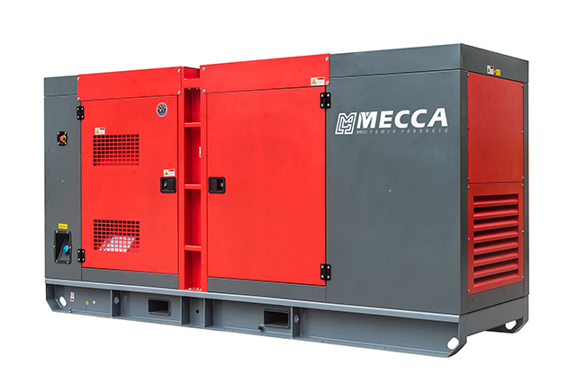 Conjunto gerador a diesel Cummins G-Drive móvel à prova de som de 250 KVA